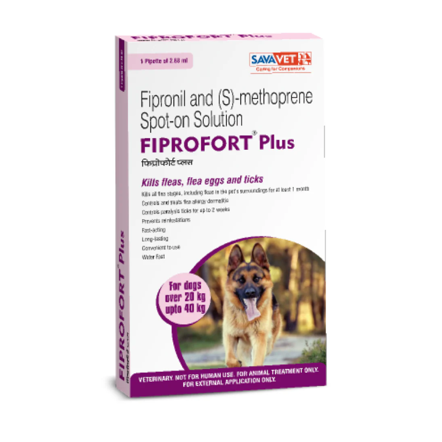 Fiprofort plus spot on solution for dogs (20-40 kg)